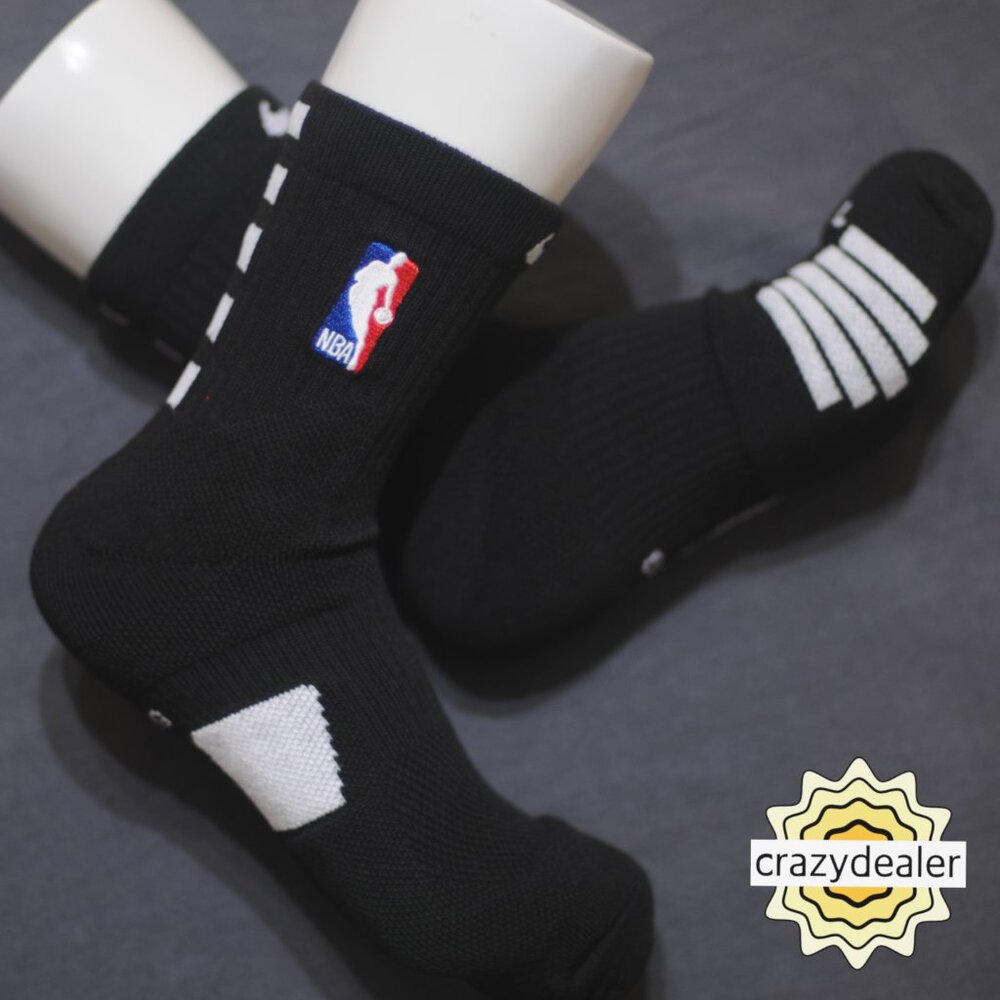 Nike Elite Crew USA NBA Socks DRI-FIT Maximum Cushioning BLACK Large US8-11.5
